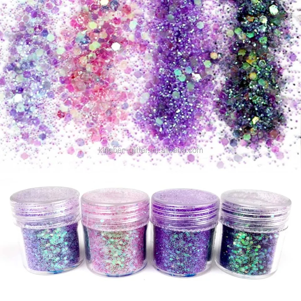 Factory Supply Colorful Wholesale Bulk Biodegradable Glitter Powder