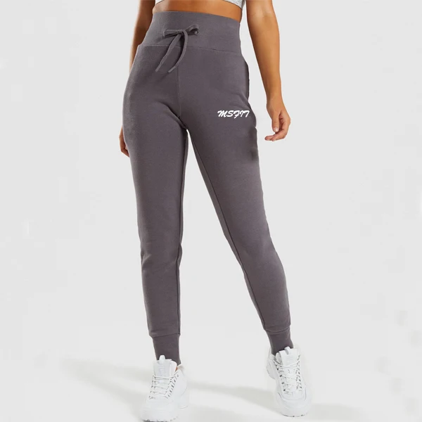 gray track pants outfit