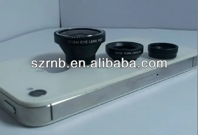 3 in 1 lens for iphone with fisheye wide angle (macro)