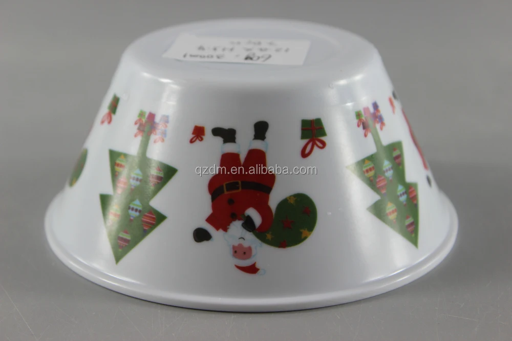 V Shape Melamine Bowl For Christmas Holiday