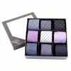 Hot sale Men's 100% polyester woven necktie sets, custom neck tie gift box sets
