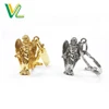 OEM Hot sales Rubber casting Nickel 3D Angel Split Ring for sale Metal Keychain