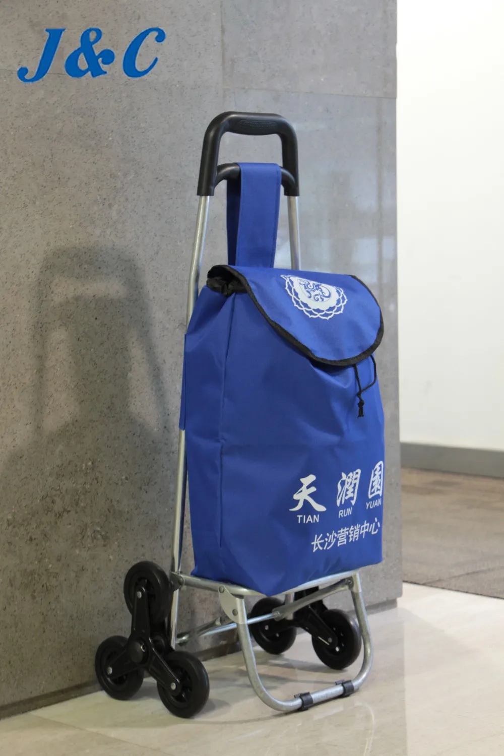 Popular Folding Grocery Shopping Cart/folding Trolley Supermarket Two