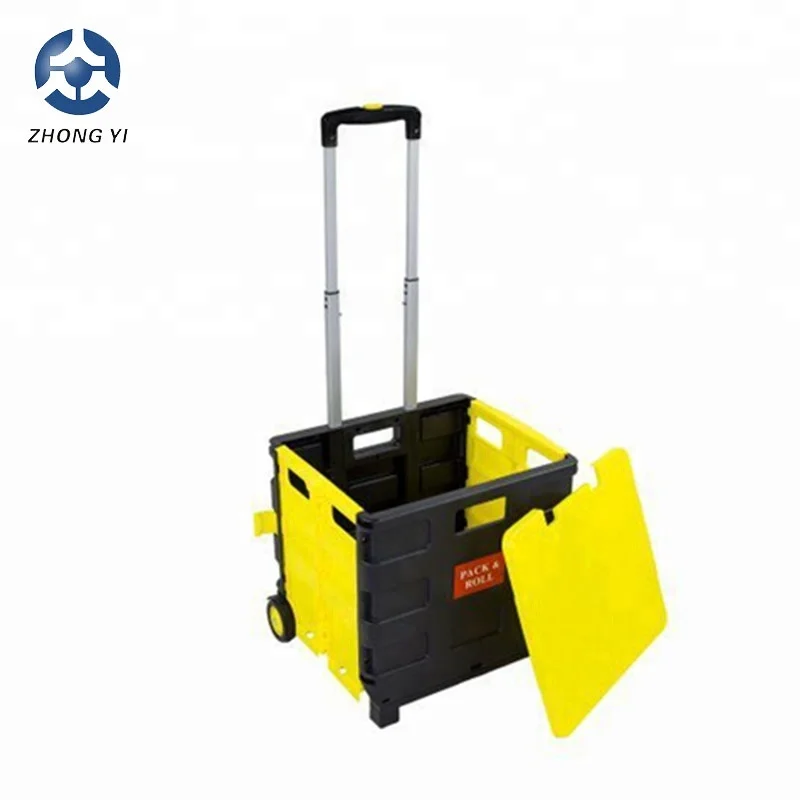 Plastic Pack N Roll Folding Shopping Trolley Go-Cart (3).jpg