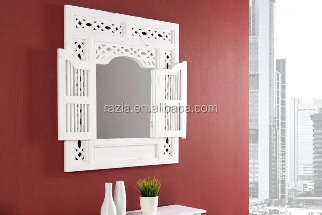Holzrahmen Wand Deko Fenster Spiegel Design Dekorative Holzrahmen Wand Deko Fenster Spiegel Design Dekorative Product On Alibaba