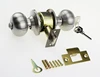 Mechanism Locked Cylindrical Construction for Inner door Ball Knob Lockset Brushed Stainless Steel