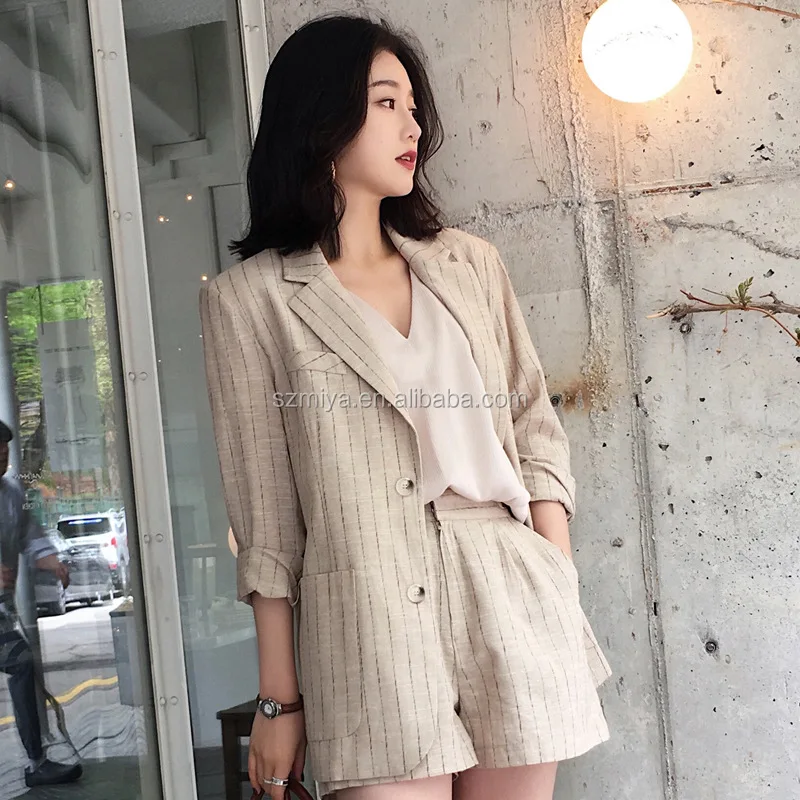 shorts and jacket suit for ladies