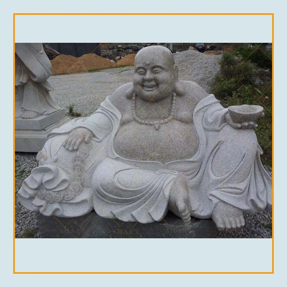 Large Outdoor Solid Life Size Marble Laughing Buddha Statue For Sale ...