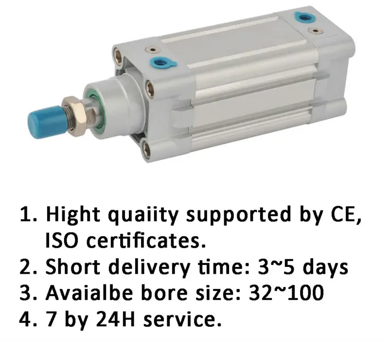 hydraulic 3 ram Series ISO telescopic pneumatic DNC standard 6431 cylinder