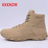 KKKNOW tactical boots desert boots hiking shoes new spring and autumn winter four seasons male light combat boots special type s