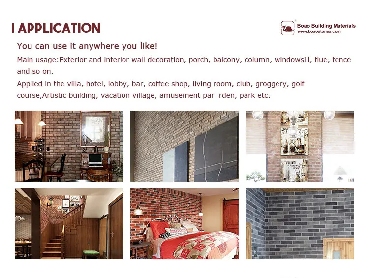 Faux Wall Bricks Panels For Exterior And Interior Wall Decoration