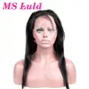 360 lace wig in straight colored and bleached long hair braid with shiny appearance human hair
