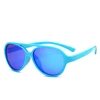 New Safer Silicone Fashion UV400 Custom Logo Polarized Baby Children Sunglasses For Kids RTS