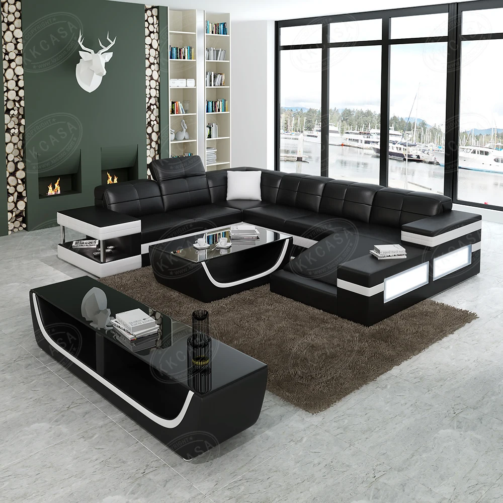 High Quality New Design Corner Leather Sofa
