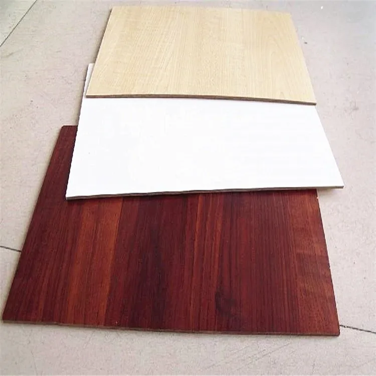 Indoor Use White Laminated Plywood Sheet / Furniture Use Coloured