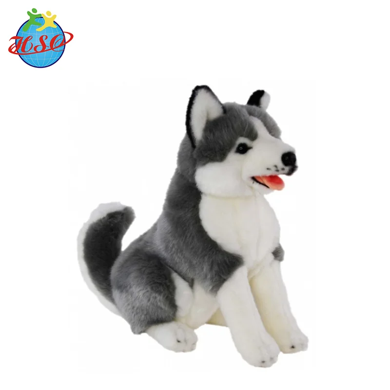 Husky Plush Puppy Realistic Animal Dog Soft Toy - Buy High Quality ...