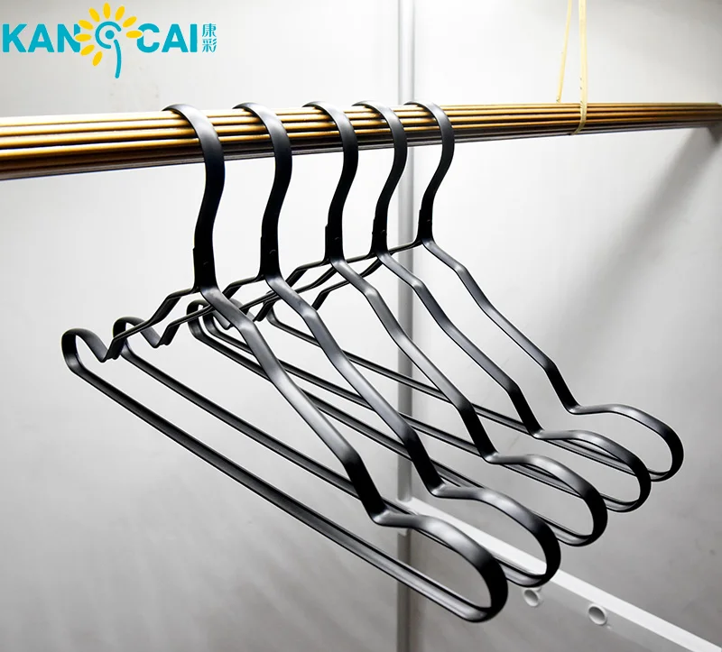 Wholesale Matte Black Metal Aluminum Coat Hanger Buy Aluminum Black