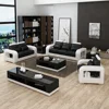 Sectional combination adjustable headrest german leather sofa foshan 2017