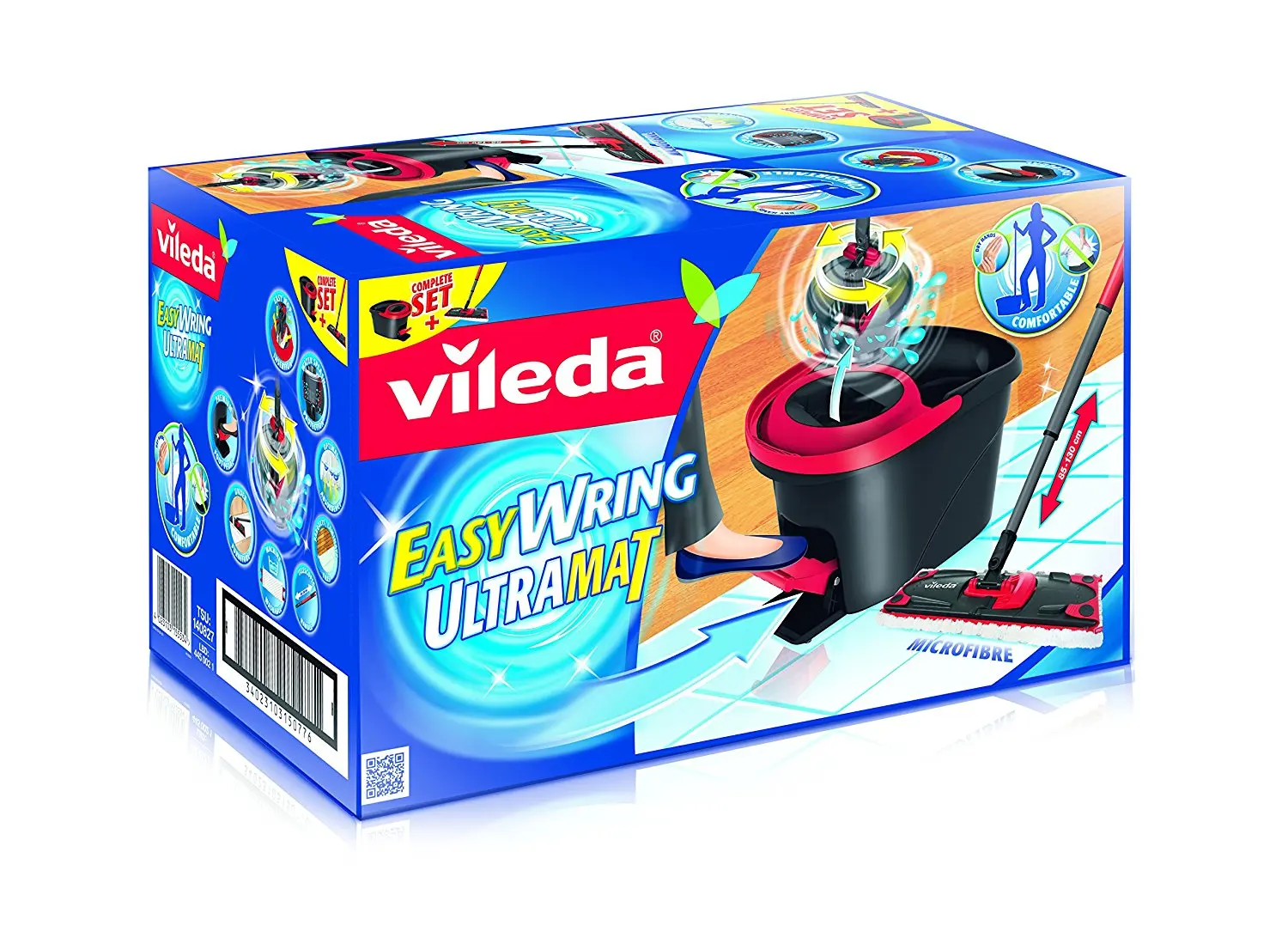 Buy Vileda Easy Wring Ultramat Flat Mop And Bucket With