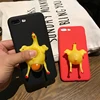 New Funny DIY Kneading Animal 3D Laying Hens For iPhone 6 6S Plus 7 7 Plus Decompression Soft TPU Squishy Phone Cases
