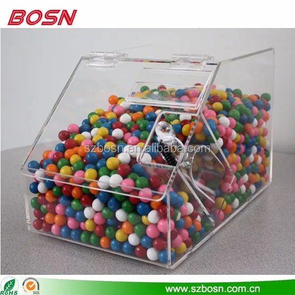 High Quality Acrylic Bulk Candy Box Display Lucite Plexiglass Chocolate