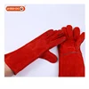 SHINEHOO Long Suede Leather Gloves for Sailing Work