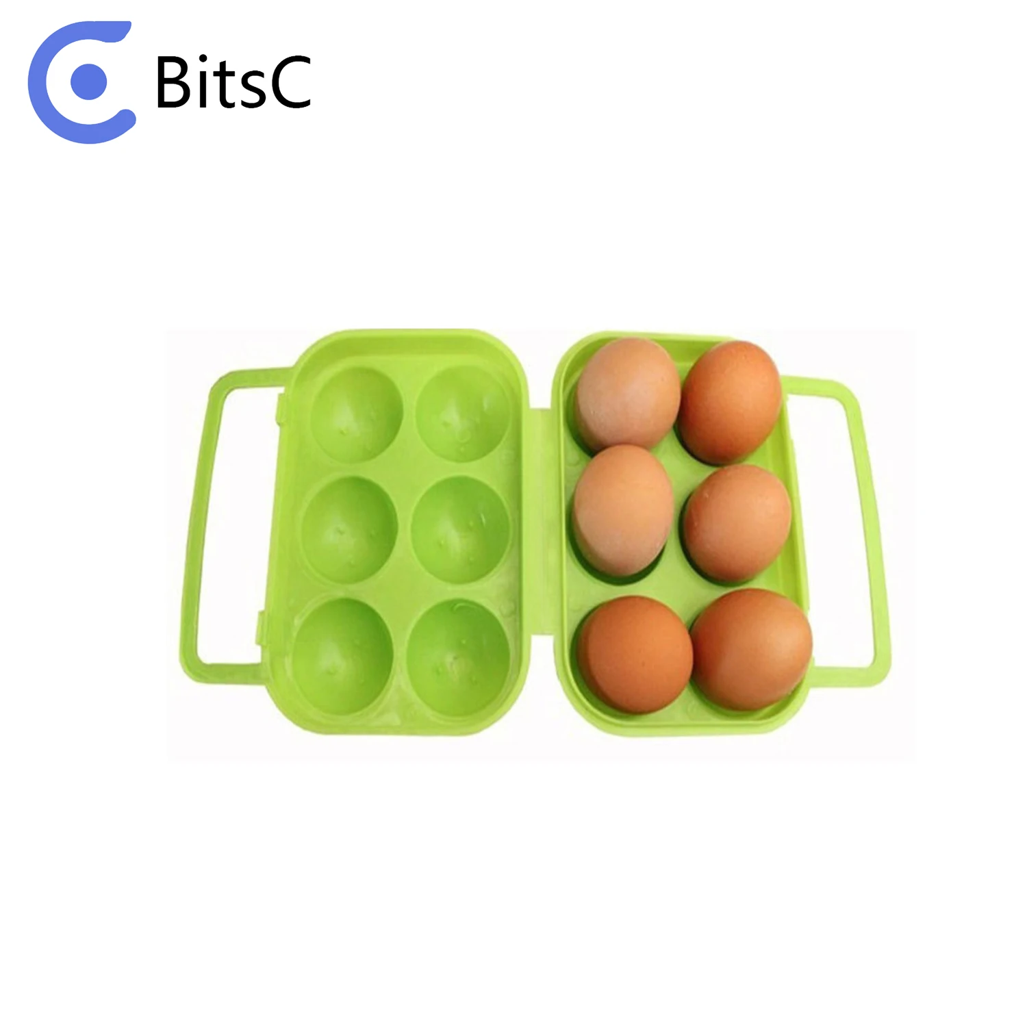 Eggs Carrier Box,Camping Hiking Folding Plastic Egg Case Container