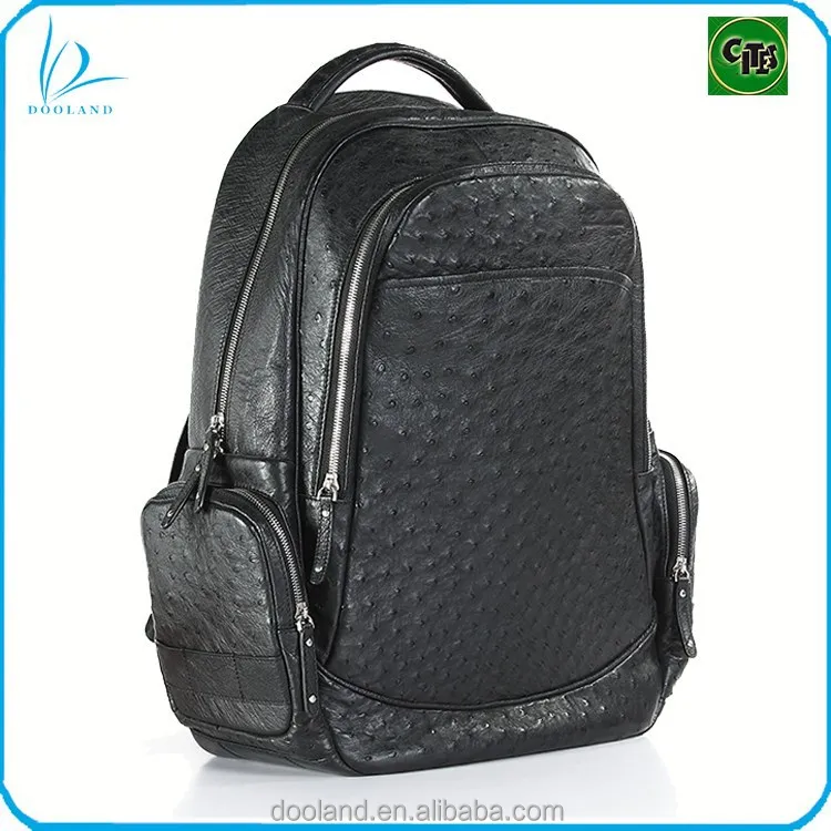 ostrich leather backpack