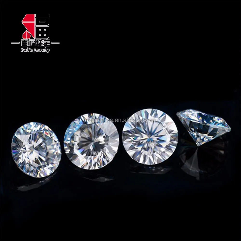 WHITE ROUND BRILLIANT CUT GH COLOUR SIZES 3 TO 9.5MM MOISSANITE LOOSE GEMS 