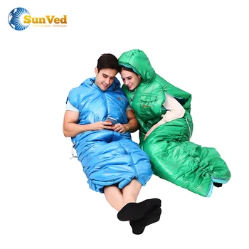 Human Shape Outdoor Camping Wearable Sleeping Bag With Arms Human Shape Outdoor Camping Wearable Sleeping Bag With Arms