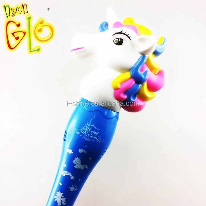 Light Up Toys Led Unicorn Bubble Wan