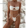 NAVSEGDA 2019 Hot sale Sexy bandage hollow swimsuit g-string bikini