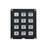 12 key programmable keypad custom plastic keypad for access control system