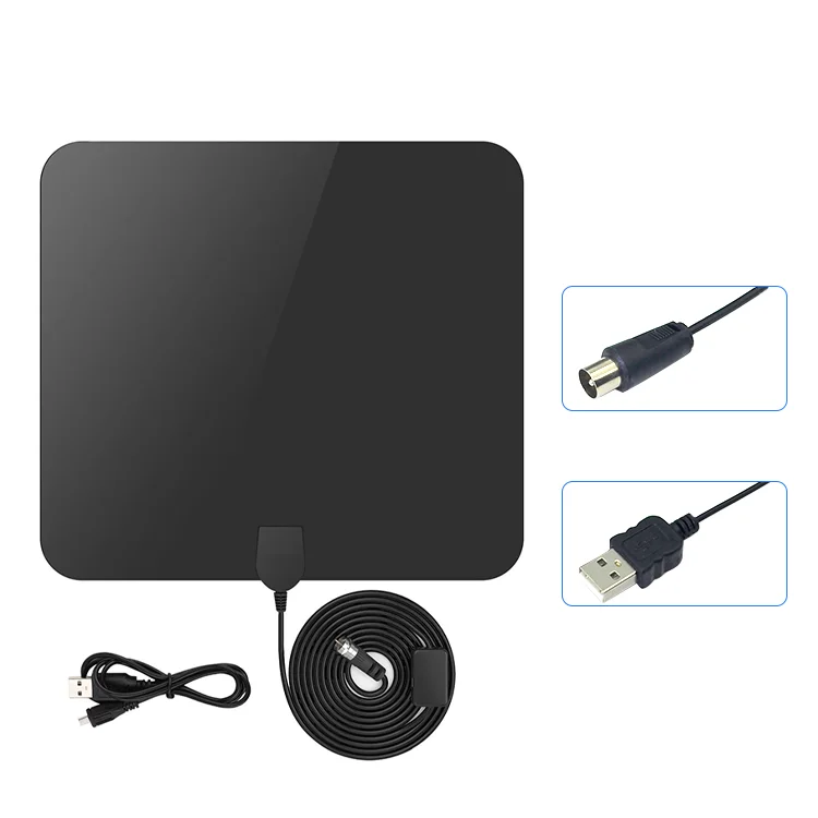 Indoor Wallmounted Tv Antenna 100 Miles Range Digital Tv Antenna For