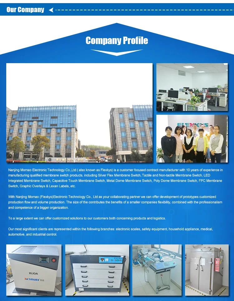 Led Window Sticker Printing Membrane Keypad Front Panel Graphic Overlay