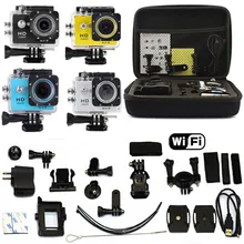 Kebo Bag + 2.0″ LCD WiFi HD 1080P Car Recorder DVR Video Action Helmet Sports 30M waterproof Camera W9 as SJ4000 SJ5000 SJ6000
