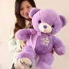 35CM 1 Piece Teddy Bear Toys Lavender Purple Bear Dolls Stuffed Plush Toys Birthday Gifts For Girls Kids Free Shipping NT056E