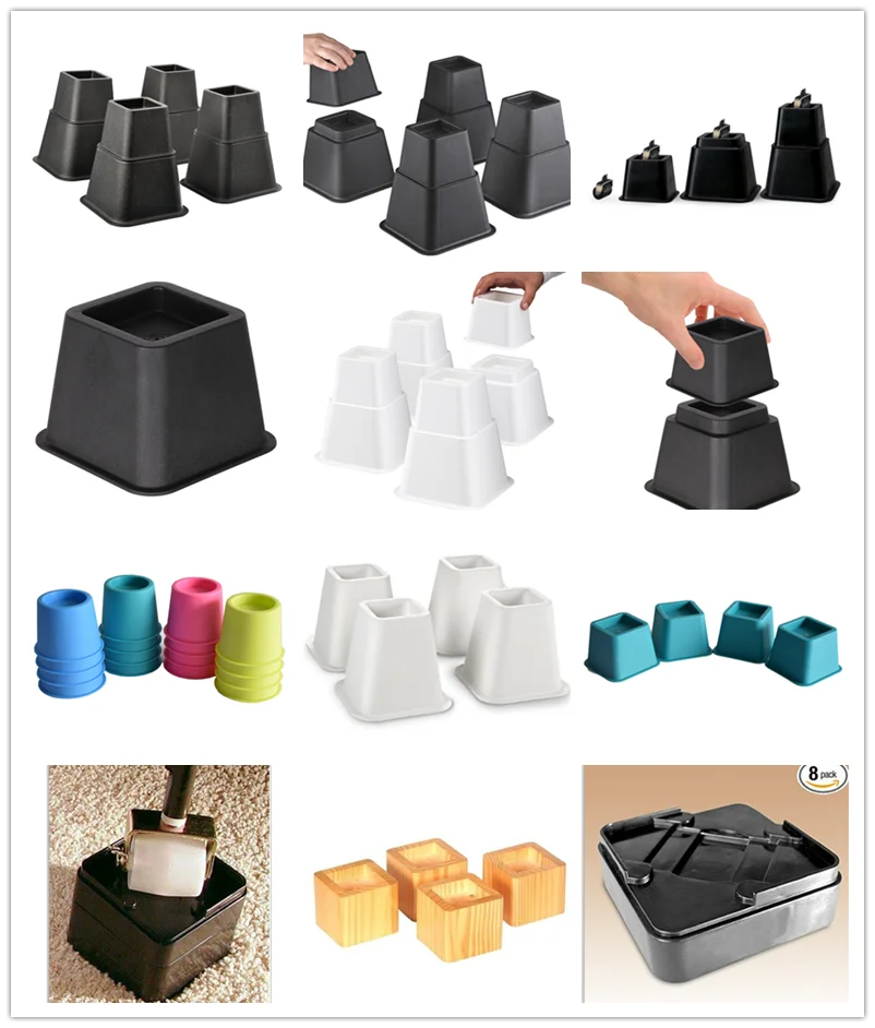 1 Inch2 Inch Clear Adjustable Furniture Bed Risers Buy Clear