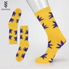 Custom Free Design Fashion Crew Maple Leaf Sports Socks