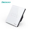 SESOO New Design Home Lighting Remote Rf Smart Light Wireless 3 Gang 1 Way Wall Switch