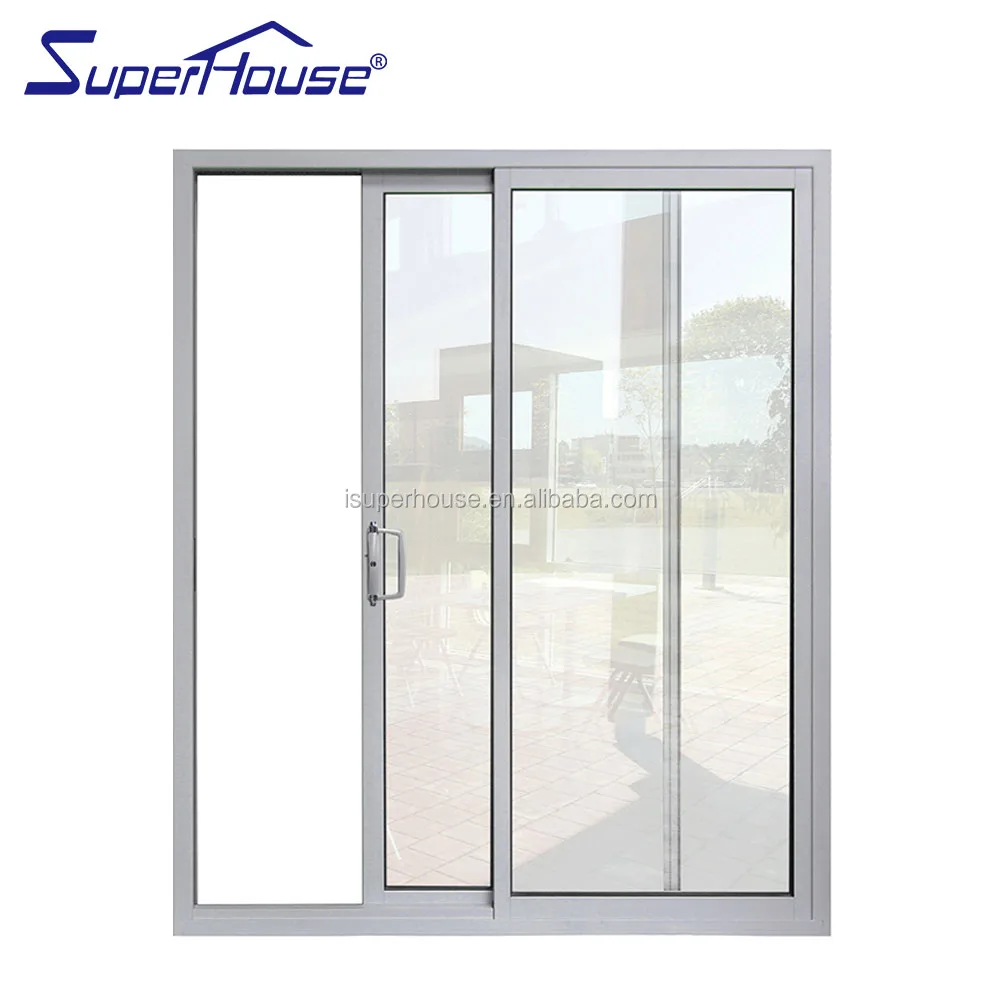 Thin aluminum frame glass sliding automatic door