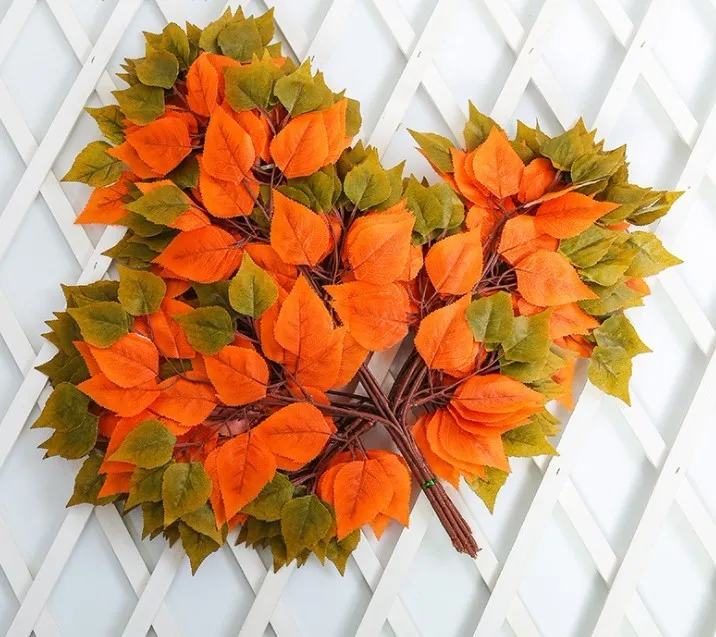 Wholesale Plastic Artificial Leaves Hanging Artificial Wall Plant