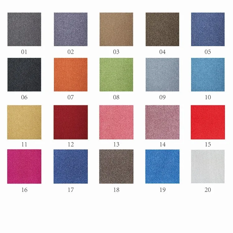 Plain Color 100sd Nylon Fireproof Commercial Black And White Carpet