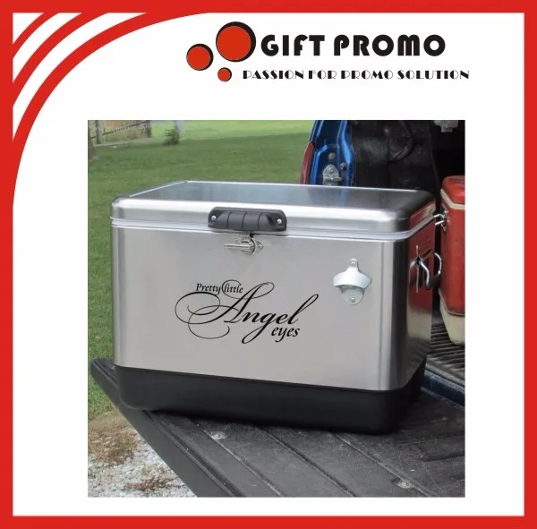 Promotional Wholesales Metal Stainless Steel Portable Ice Beer Cooler