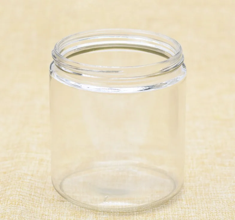 1/2/3/4/5/6oz Custom Cylinder Glass Jar With Black Plastic Lid For Cream Cosmetic Buy 1oz 2oz