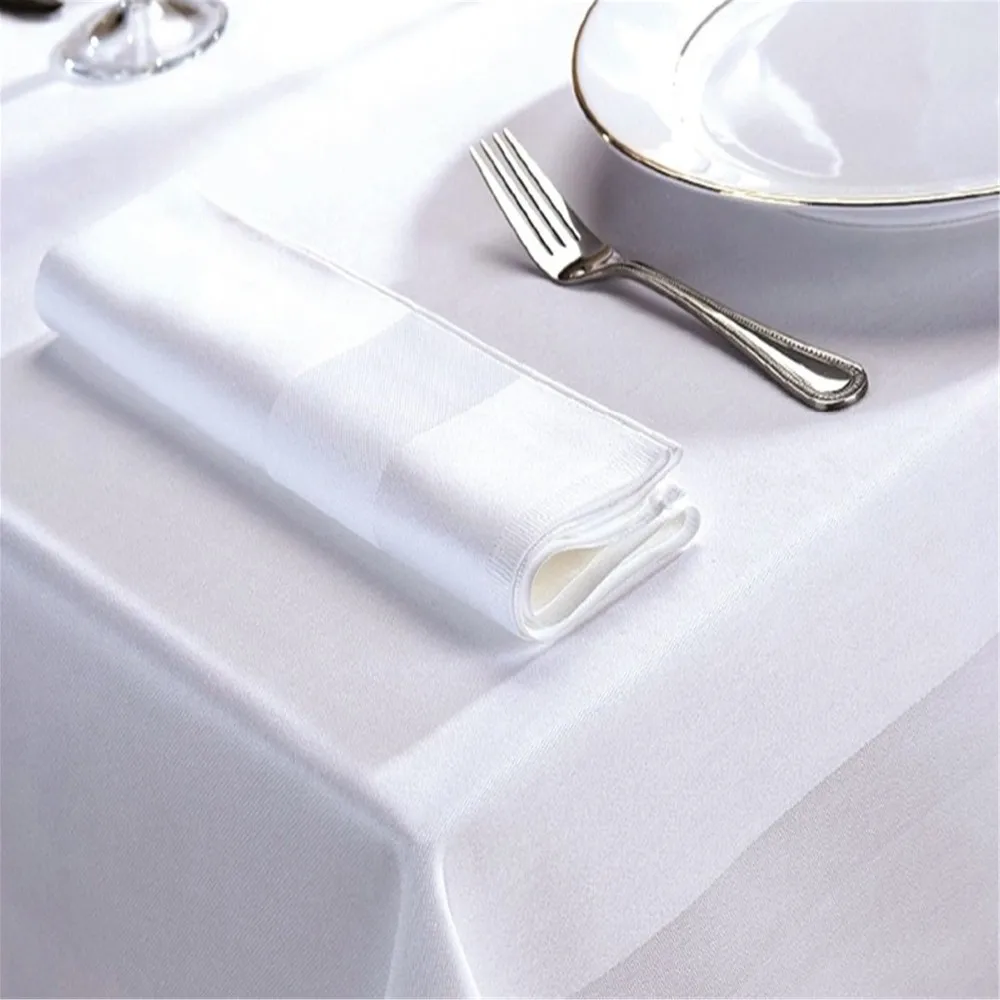 100 White Cotton Dinner Napkin Cloth Folding Table Napkins Buy Table