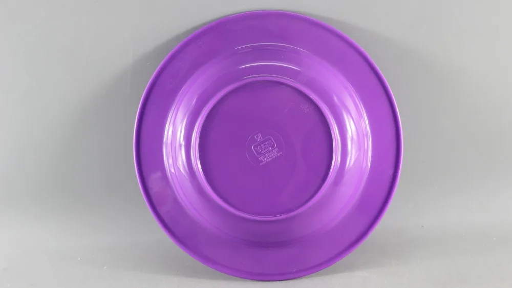 100%melamine purple plate