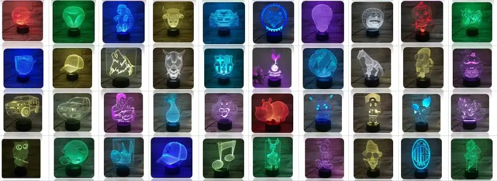  Led  Modern Musical Note Acrylic Night Light 3d Visual 