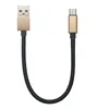 Alibaba Express 20cm Metal Nylon Braided Micro USB Cable For Android