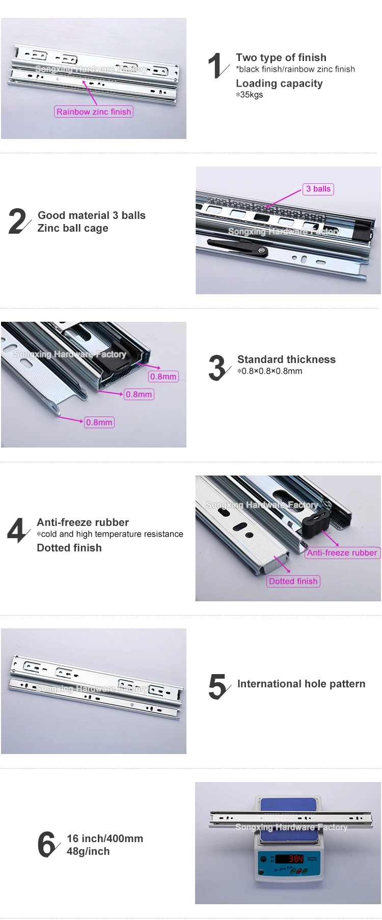 low profile drawer rails